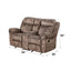 Zubaida - Two Tone 3 Piece Recliner Living Room Set
