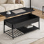Contemporary Coffee Table, Lift Top, Rectangular