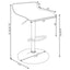 Backless Bar Stool With Adjustable Height - Black