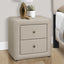 Nightstand, Storage Drawer Versatile Use, Upholstered, Transitional