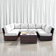 Comfortable Modern Patio Rattan Sectional Set With Cushions