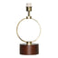 Bedroom Table Lamp With Circular Design - White