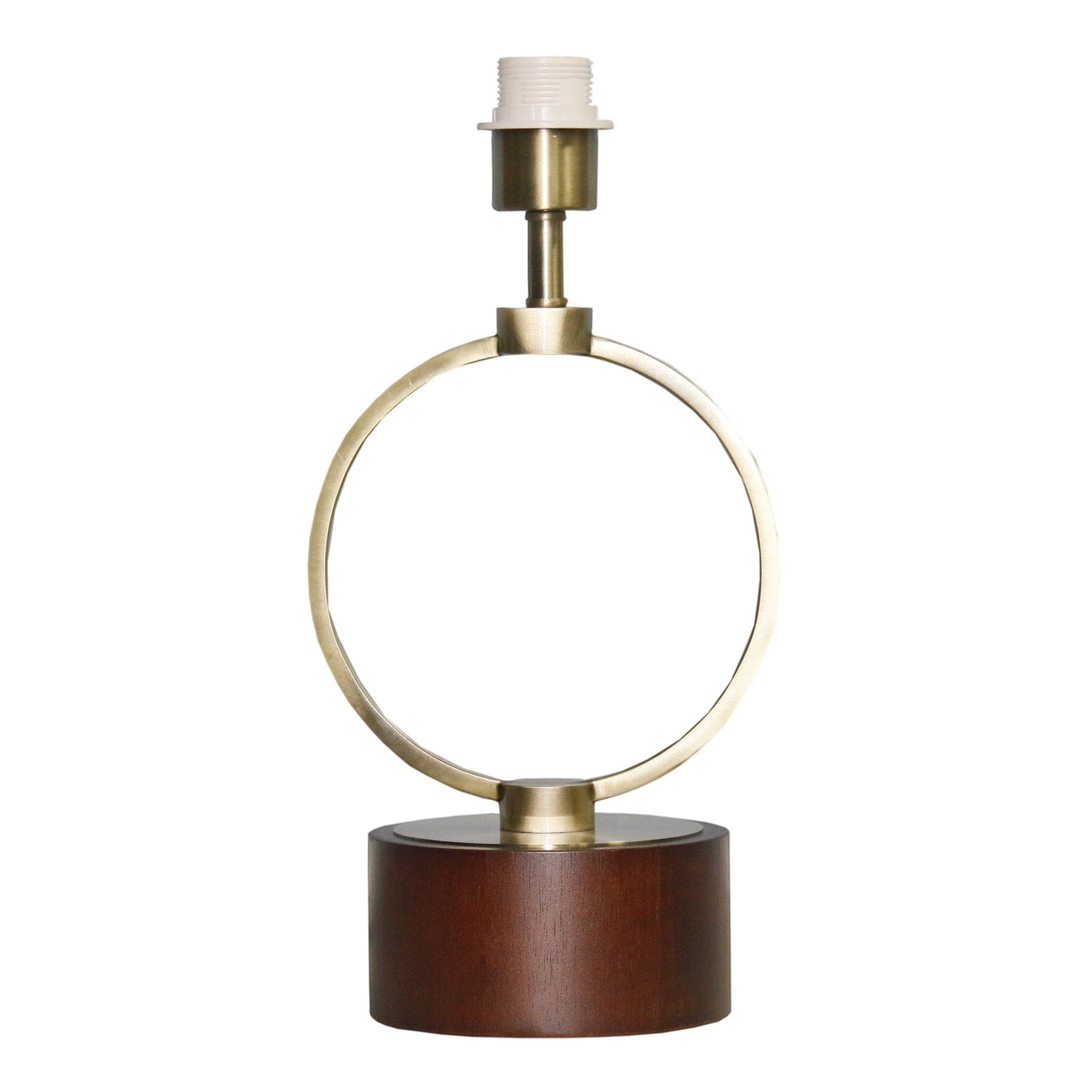 Bedroom Table Lamp With Circular Design - White