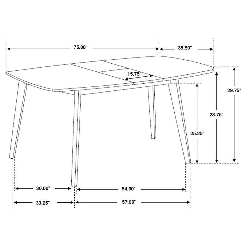 Draper - Rectangular Dining Set With Butterfly Leaf