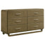 Tully - 6 Drawer Dresser - Nutmeg Brown