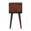 Minimalist Open Curved Nightstand