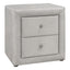 Nightstand, Storage Drawer Versatile Use, Upholstered, Transitional