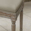 Traditional Style Dining Chair Set With Fabric Upholstery