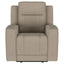 Slater - 3 Piece Upholstered Reclining Sofa Set And Built In Storage - Taupe