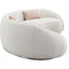 Sahara - Boucle Sectional Sofa With 3 Pillows - Beige