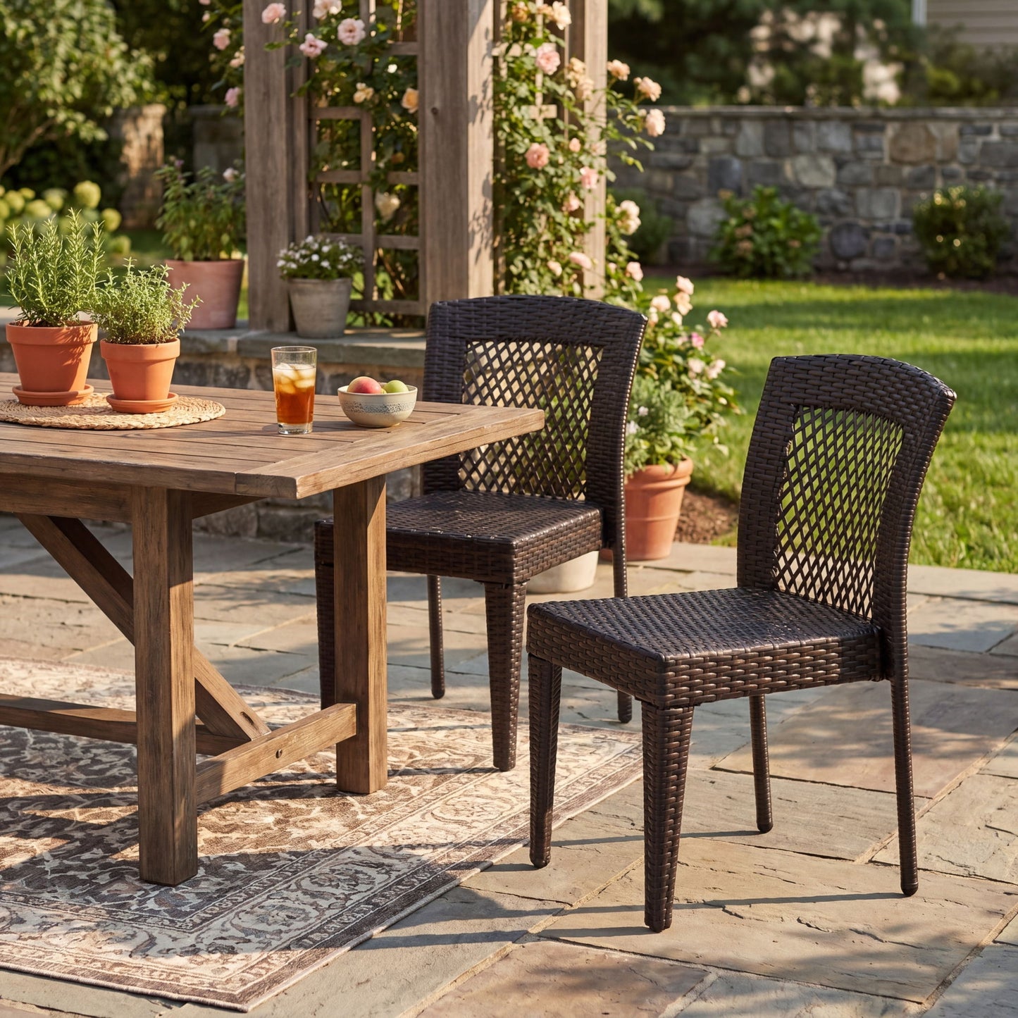 Outdoor Dining Stackable Chairs