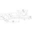 Harlan - L-Shape Upholstered Sectional With Pillows - Gray