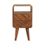 Lille - Mini Curved Nightstand - Oak
