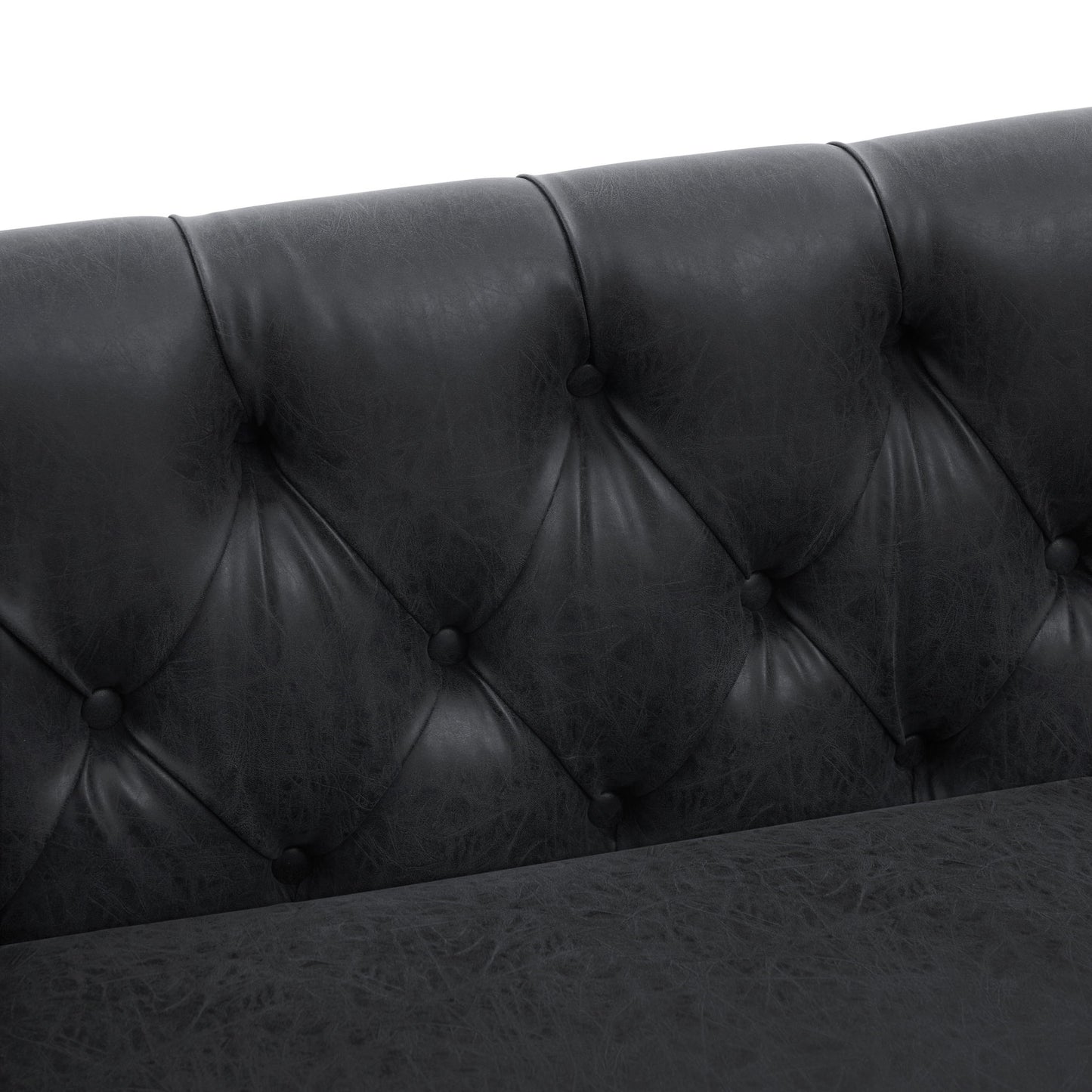 Chesterfield Sofa With Flared Arms For Living Room