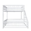 Bunk Bed Frame With Ladder And Safety Guardrails