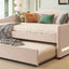Upholstered Daybed With Light And Trundle