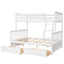 Bunk Bed With Ladders And 2 Storage Drawers