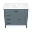 Bathroom Vanity With Sink, Freestanding Cabinet & Drawers