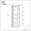 Acadian - 5 Shelf Bookcase, Handcrafted