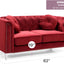 Stylish Sloped Arm Loveseat