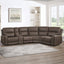 Gaia - 5 Piece P2 Power Sectional - Sable