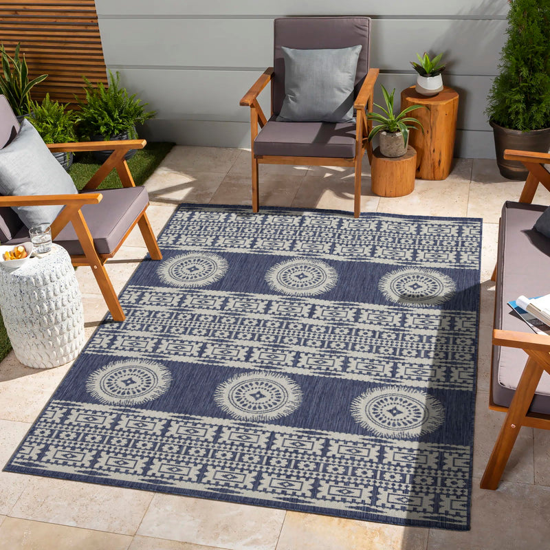Sunshine - Alfombra de interior/exterior de 2'7" X 7'3"