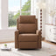 Manual Recliner Swivel Rocking Chair With 8 Point Massage And Heating