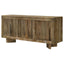 Roman - 3 Door Server With Chevron Design - Brown