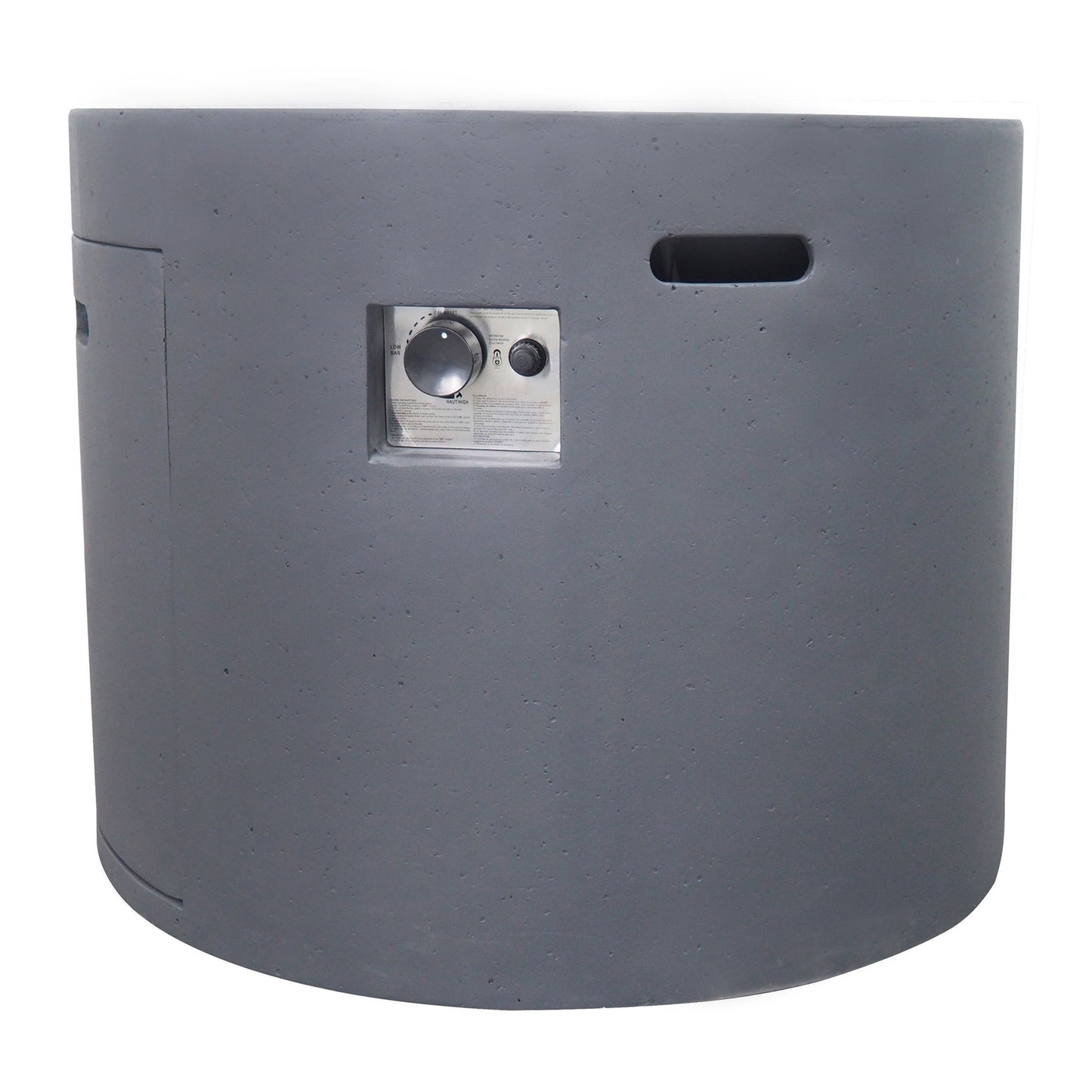 Round Iron Fire Pit With 40, 000 Btu