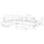 Harnal - L-Shape Sectional Adjustable Back Comfort Focused Sofa - Taupe