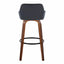 Daniella - Contemporary Fixed Height, Barstool & Swivel And Round Footrest (Set of 2)