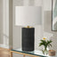 Table Lamp, Lighting, Resin, Contemporary - Black / Cream