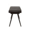 Tufted Cushion Side Bench With Tapered Legs