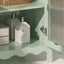 Modern Bathroom Vanity With Tempered Glass Doors