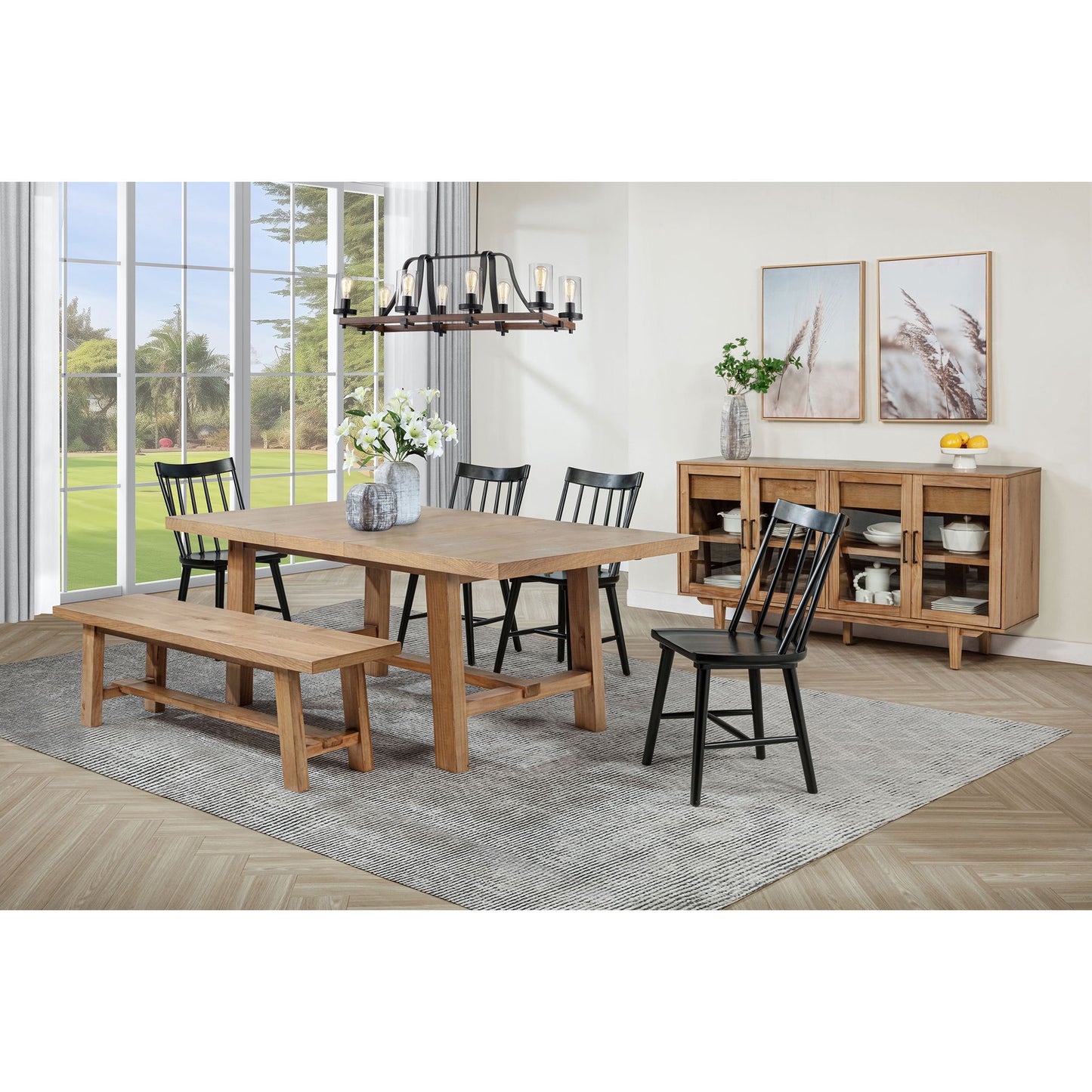 Carlos - Windsor Style Dining Side Chair (Set of 2)