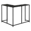 Corner Accent Console Table For Entryway, Unique L-Shaped Design