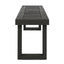Outdoor 6 Seater Dining Set With Bench - Dark Gray / Light Gray