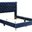 Upholstered Nailhead Trim Chic Bed