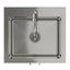 Modern Shaker All-In-One Laundry Utility Sink And Cabinet With Pull-Out Faucet