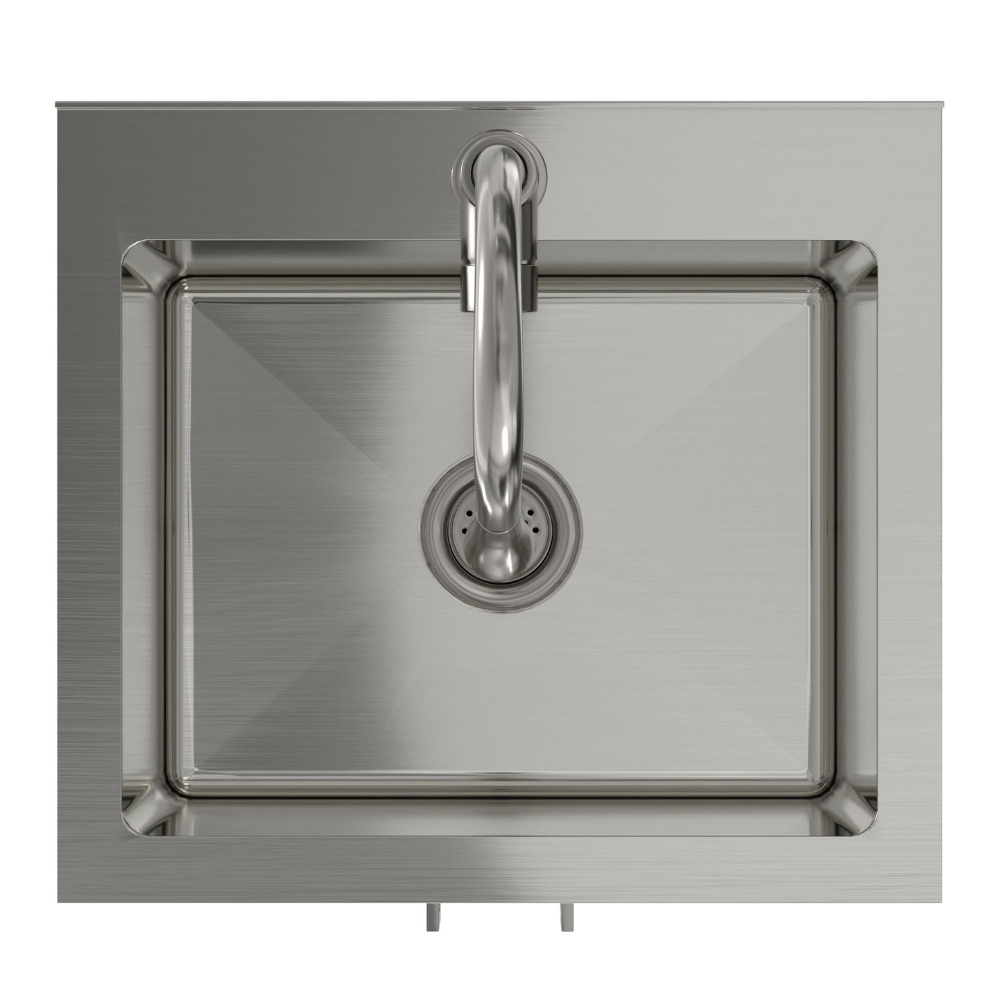 Modern Shaker All-In-One Laundry Utility Sink And Cabinet With Pull-Out Faucet