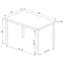 Macy - 5 Piece Dining Set - Black
