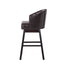 360 Degree Swivel Bar Stool With Stunning Nailhead Trim (Set of 2)