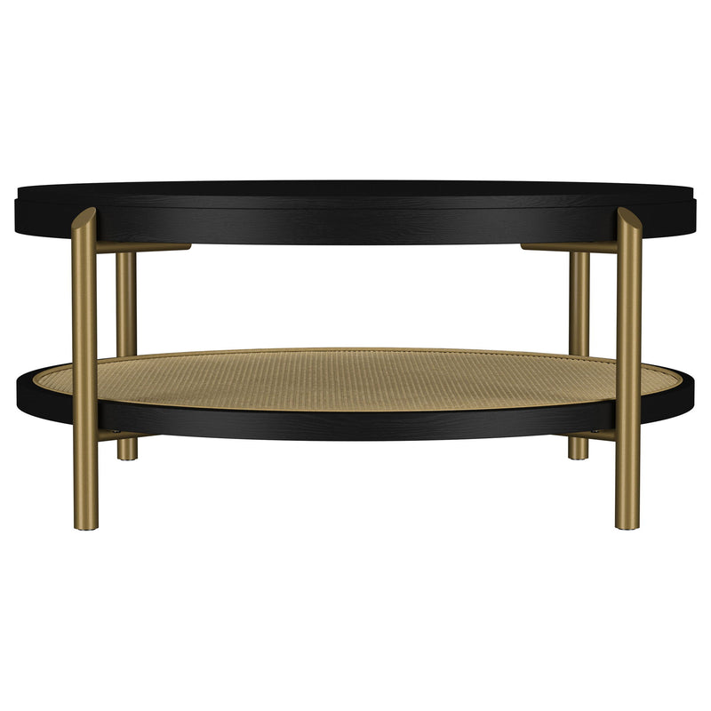 Benson - Round Table With Storage Shelf