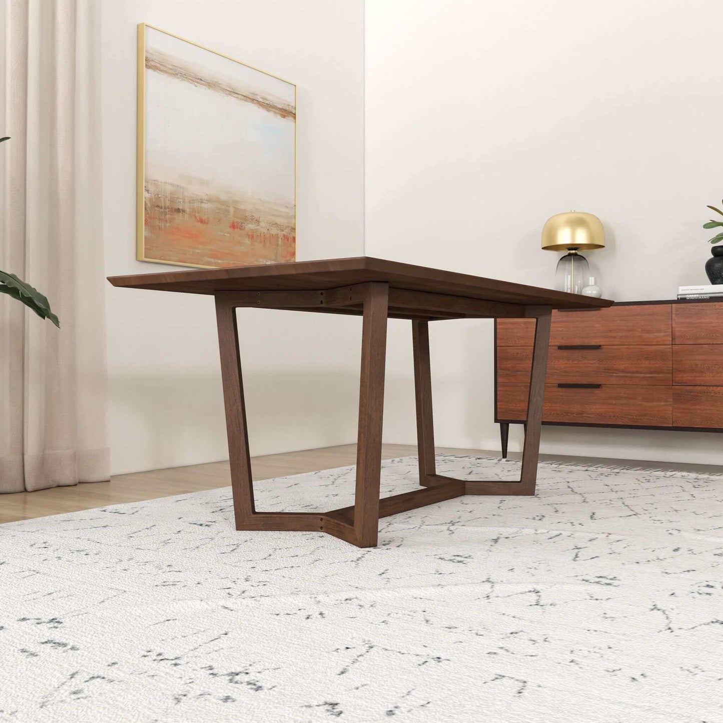 Marina - Dining Table And 4 Side Chairs - Oak / Black