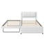 Upholstered Platform Bed With Multifunctional Trundle