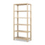 Ellis - 5 Shelf Open Frame Bookcase - Natural