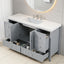 Bathroom Vanity With Separate Sink, Soft Close Doors And 4 Drawers
