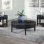 Tate - Round One Drawer Coffee Table - Black