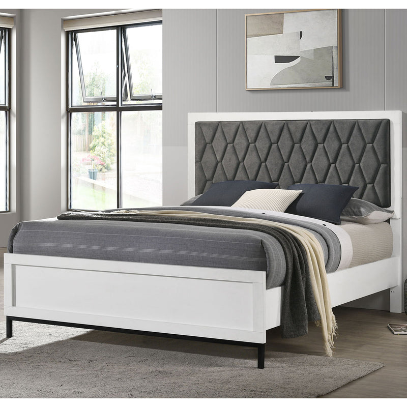 Taraval - Panel Bed With Upholstered Headboard