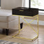 Accent Side Table, Storage Drawer, Spacious Tabletop, Contemporary & Modern